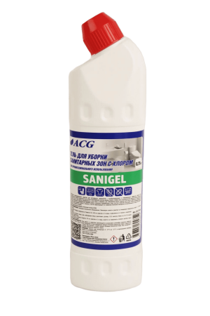SANIGEL ACG Гель хлорсодержащий для уборки санитарных зон 0,75л